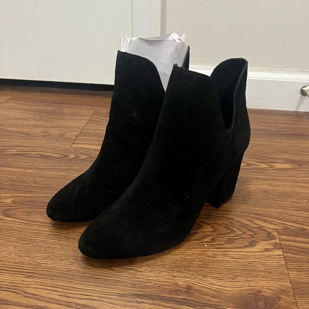 NEW Steve Madden Black Rookie Suede Ankle Booties Size 8.5 US $110 - Picture 2 of 7